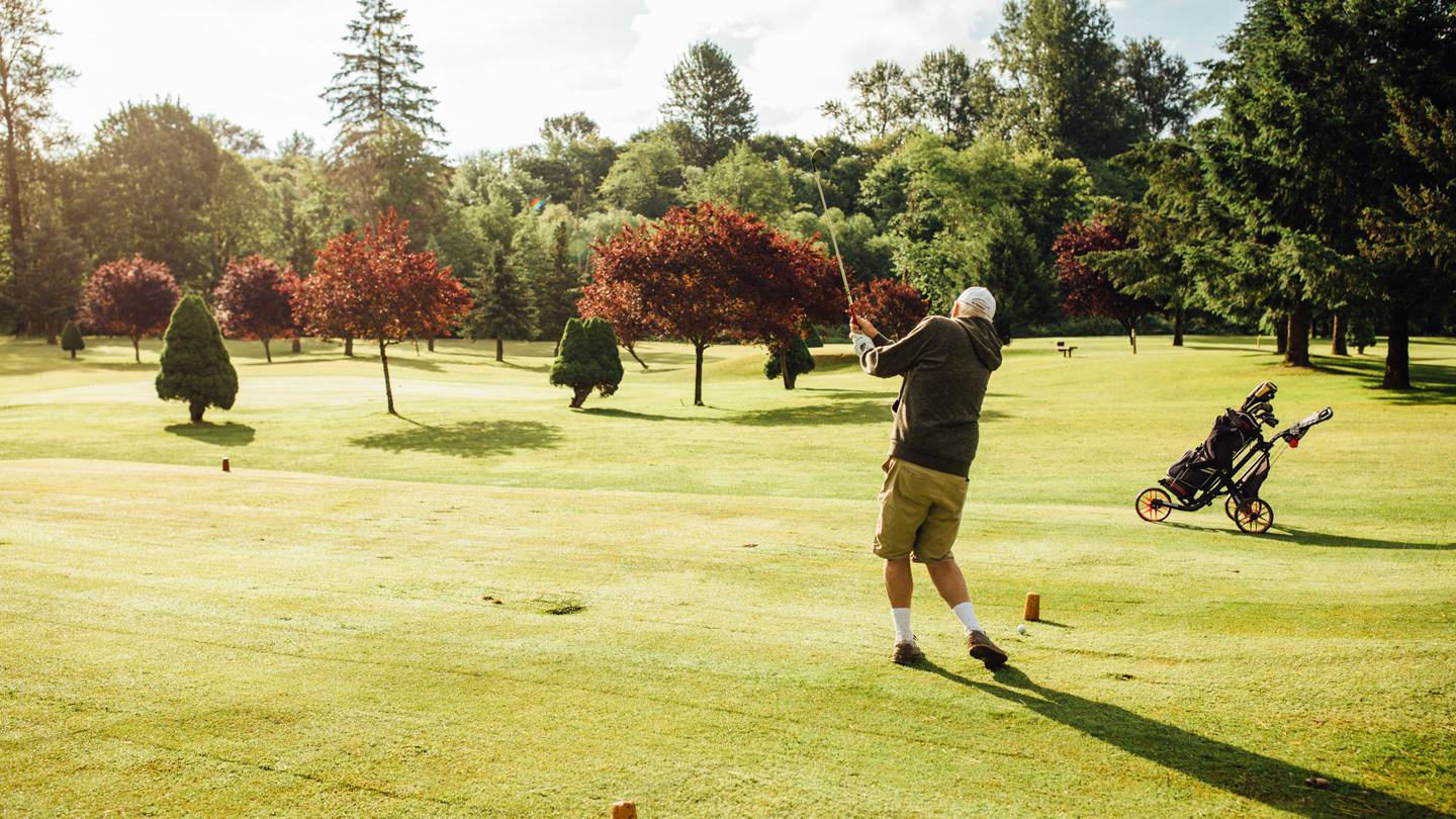 Golfer at KM resorts