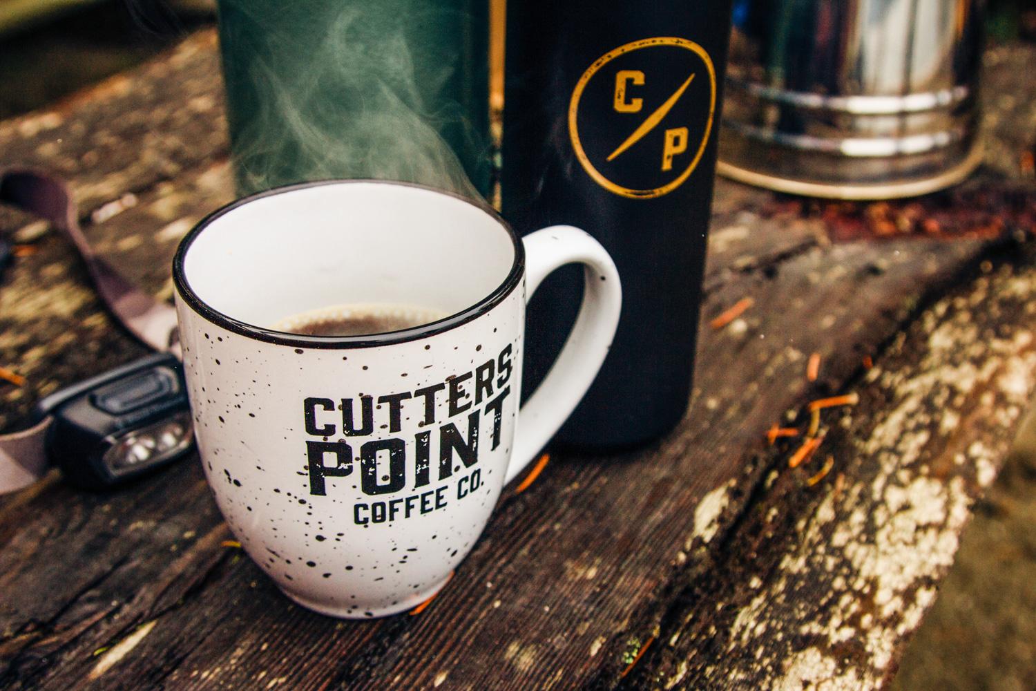 Close-up of a hot cup of coffee